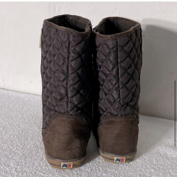 American Eagle Outfitters Brown Quilted Ankle Boots 9 - Picture 6 of 13
